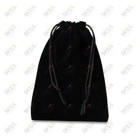 Velour Bag 25/pk (Black, 4" X 5.5")