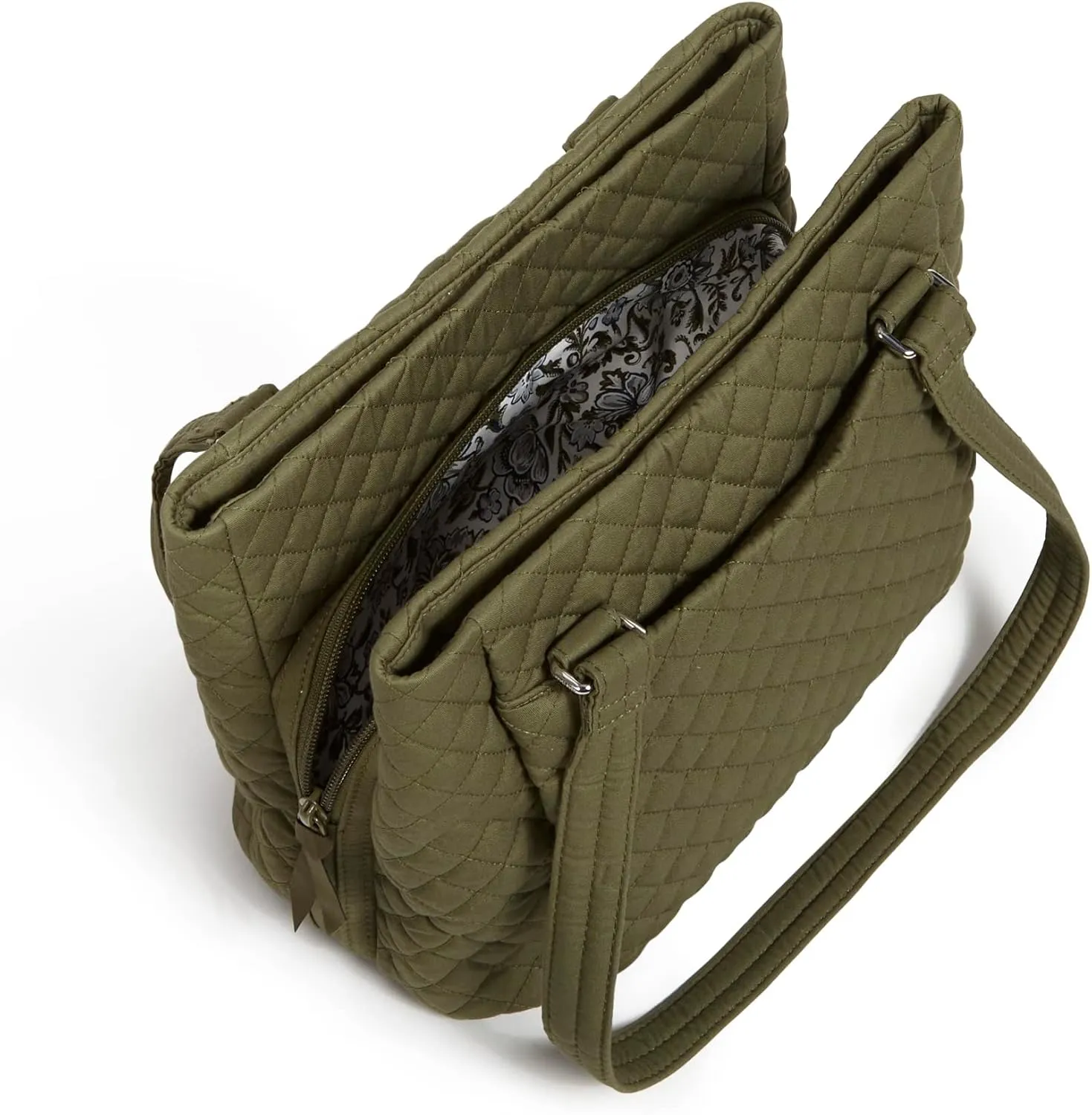 Vera Bradley Women's Cotton Multi-Compartment Shoulder Satchel Purse