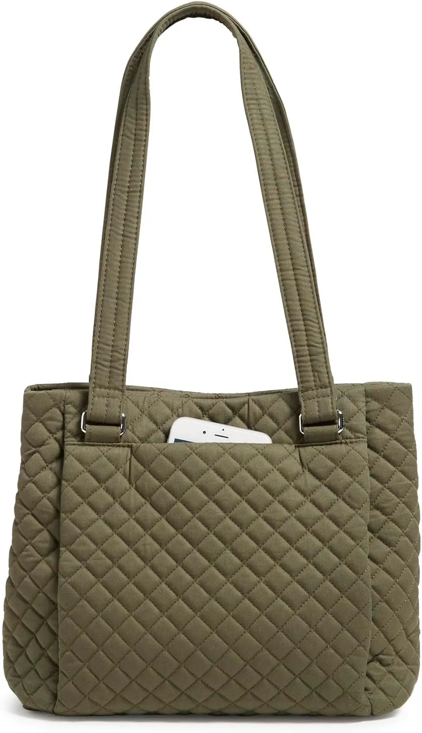 Vera Bradley Women's Cotton Multi-Compartment Shoulder Satchel Purse