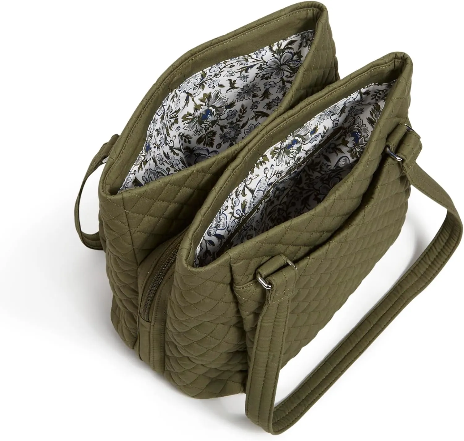 Vera Bradley Women's Cotton Multi-Compartment Shoulder Satchel Purse