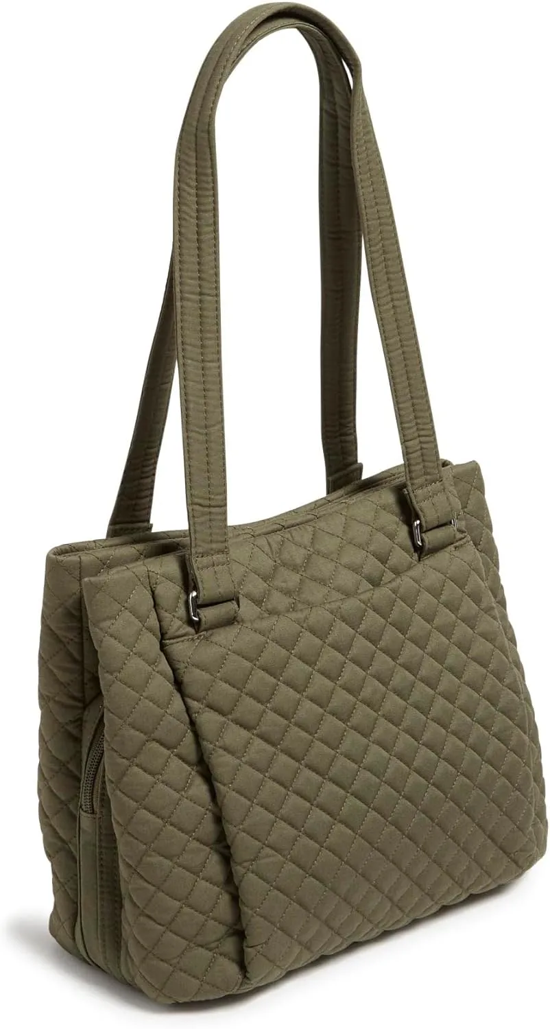 Vera Bradley Women's Cotton Multi-Compartment Shoulder Satchel Purse