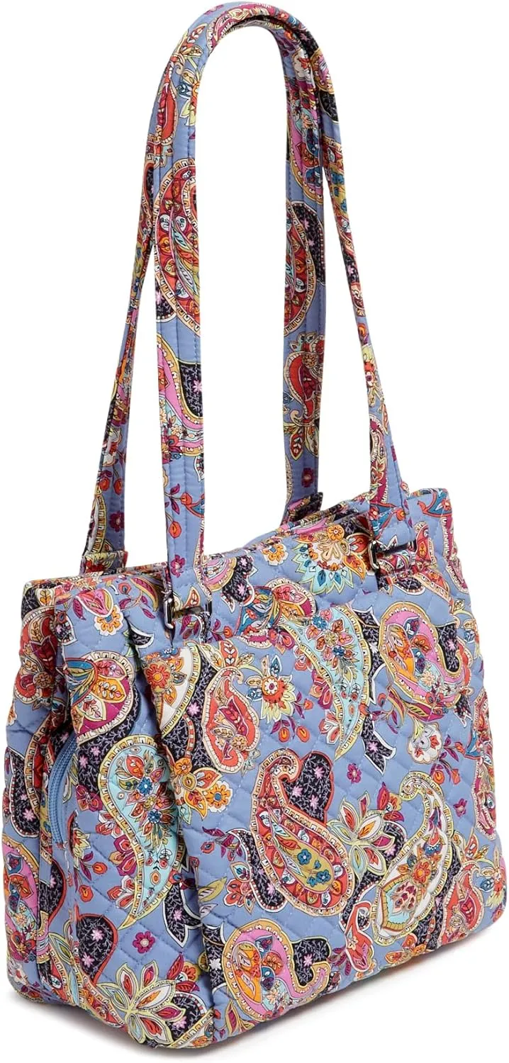 Vera Bradley Women's Cotton Multi-Compartment Shoulder Satchel Purse