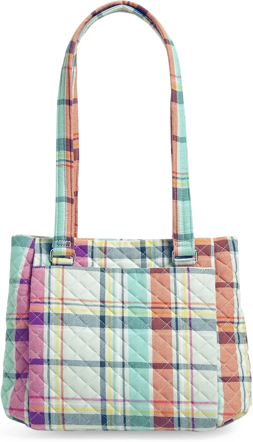 Vera Bradley Women's Cotton Multi-Compartment Shoulder Satchel Purse