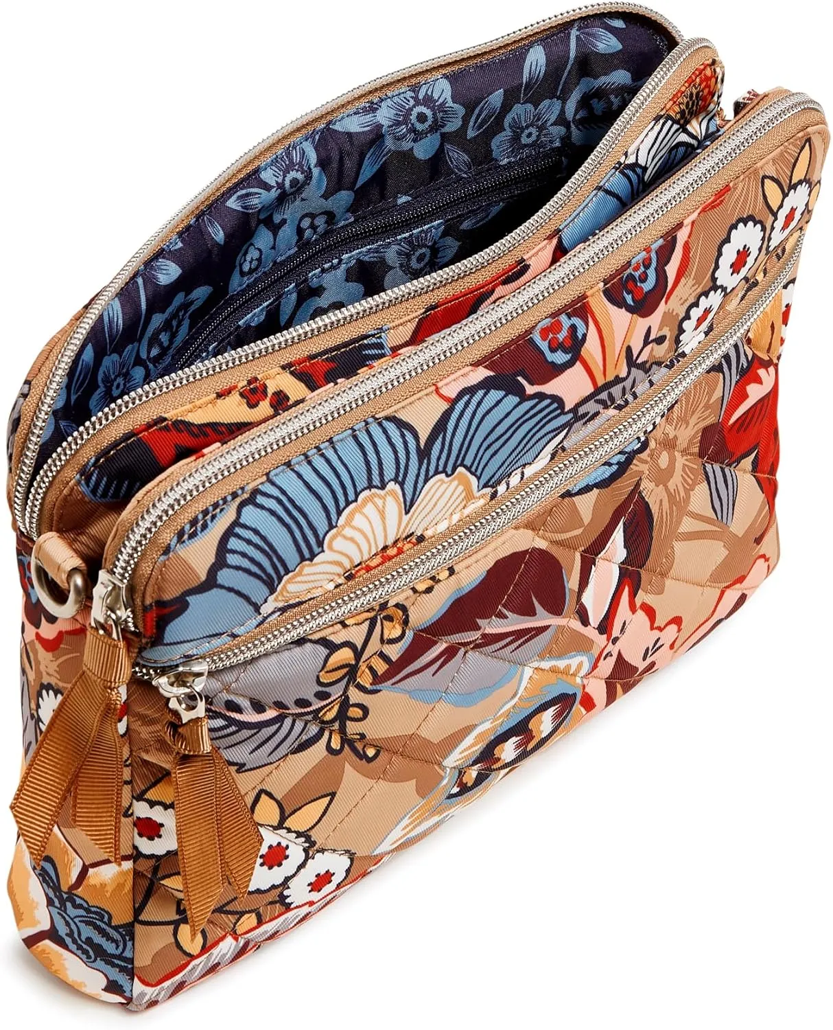 Vera Bradley Women's Performance Twill Triple Compartment Crossbody Purse