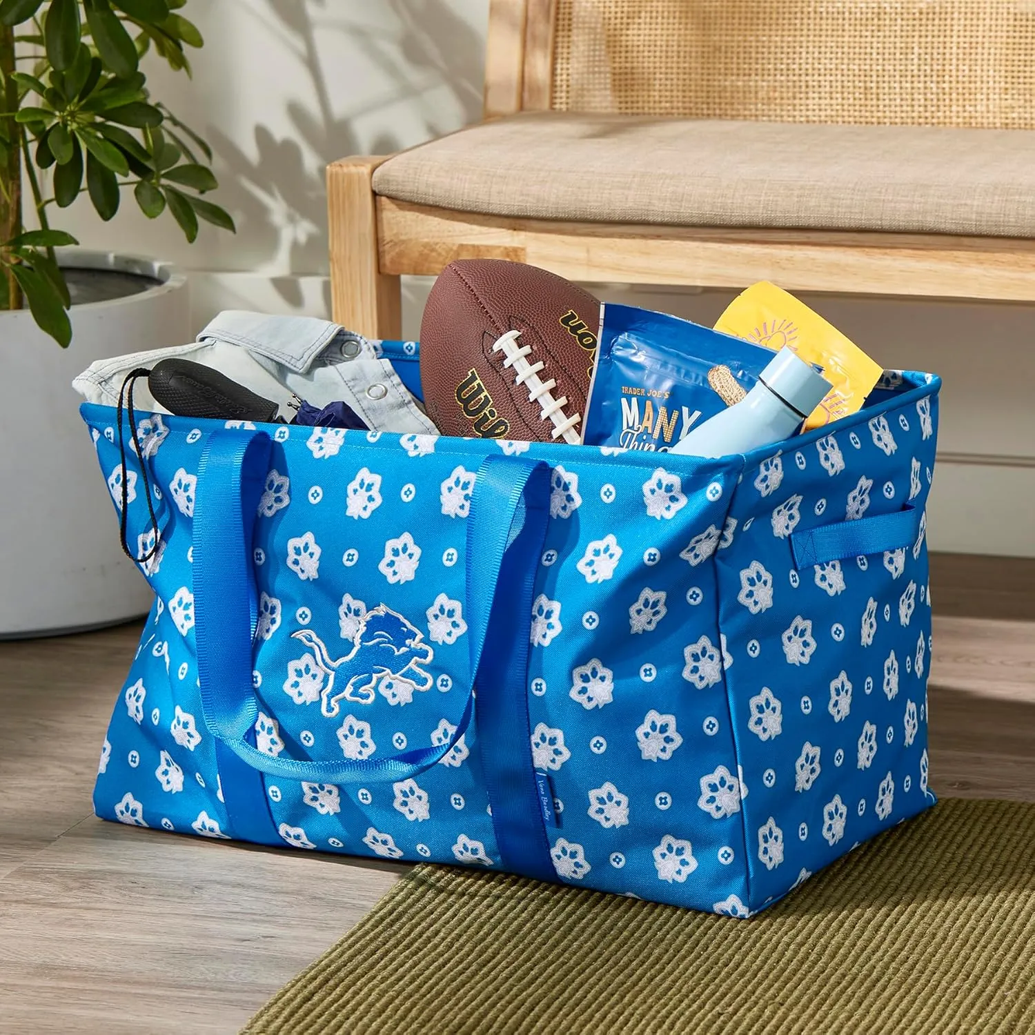 Vera Bradley Women's Recycled Lighten Up NFL Large Car Tote (Multiple Teams Available)
