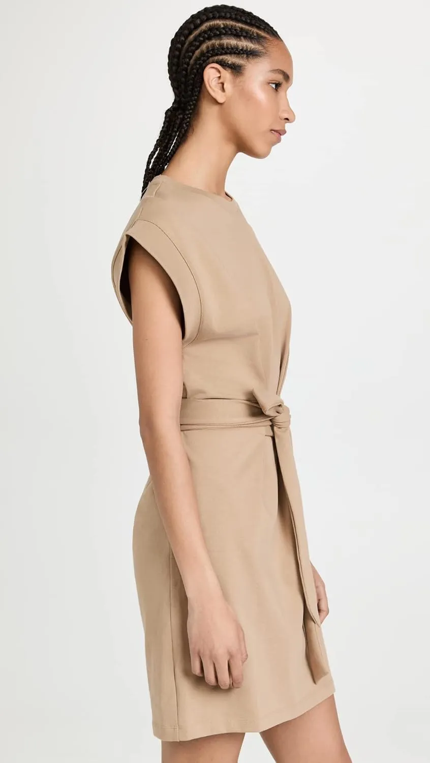 Vince Women's Short Sleeve Tie Waist Dress