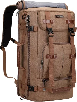 Vintage Canvas Backpack: Convertible Laptop Bag