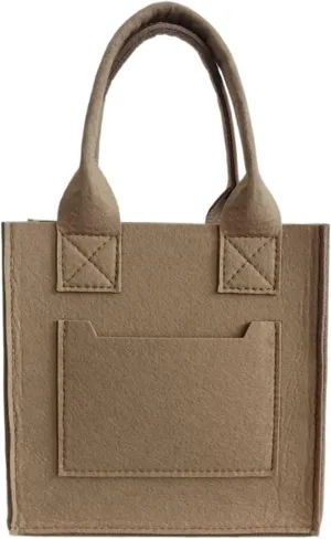 Vintage Felt Bag Tote Bag Temperament Hundred Felt Tote Handbag Tote Bag