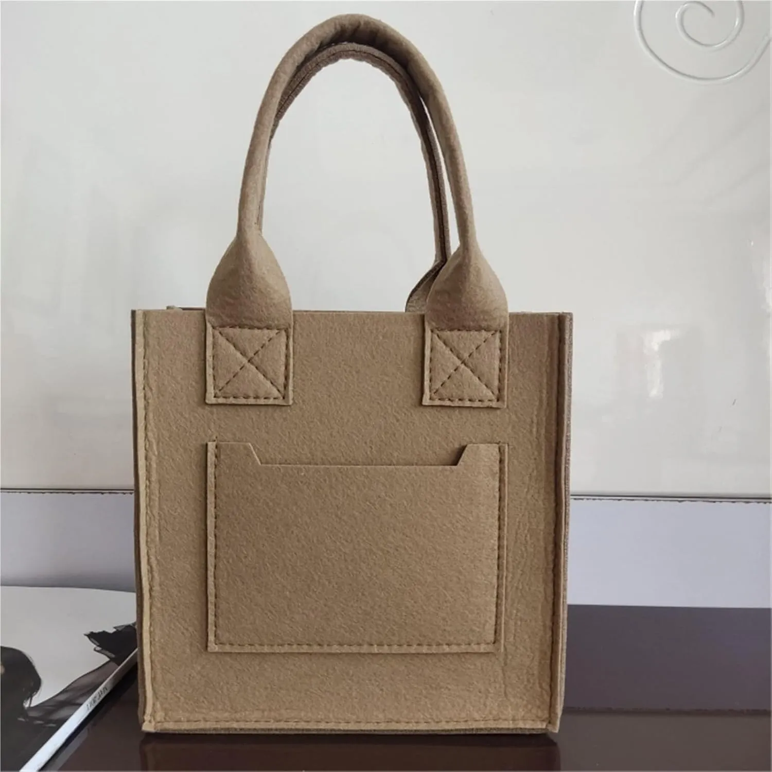 Vintage Felt Bag Tote Bag Temperament Hundred Felt Tote Handbag Tote Bag