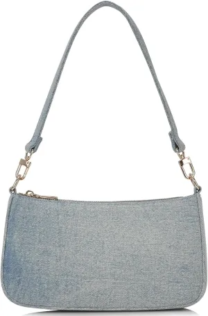 Vintage-Inspired Denim Handbag Convertible Shoulder Tote & Crossbody Purse for Women
