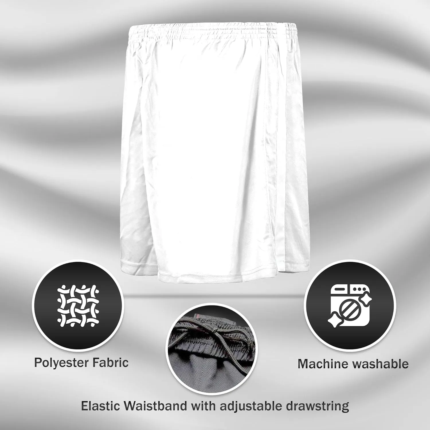 Vizari Athletic Shorts for Youth | Breathable Polyester Perfect for Soccer, Gym, Running, and Sports Play