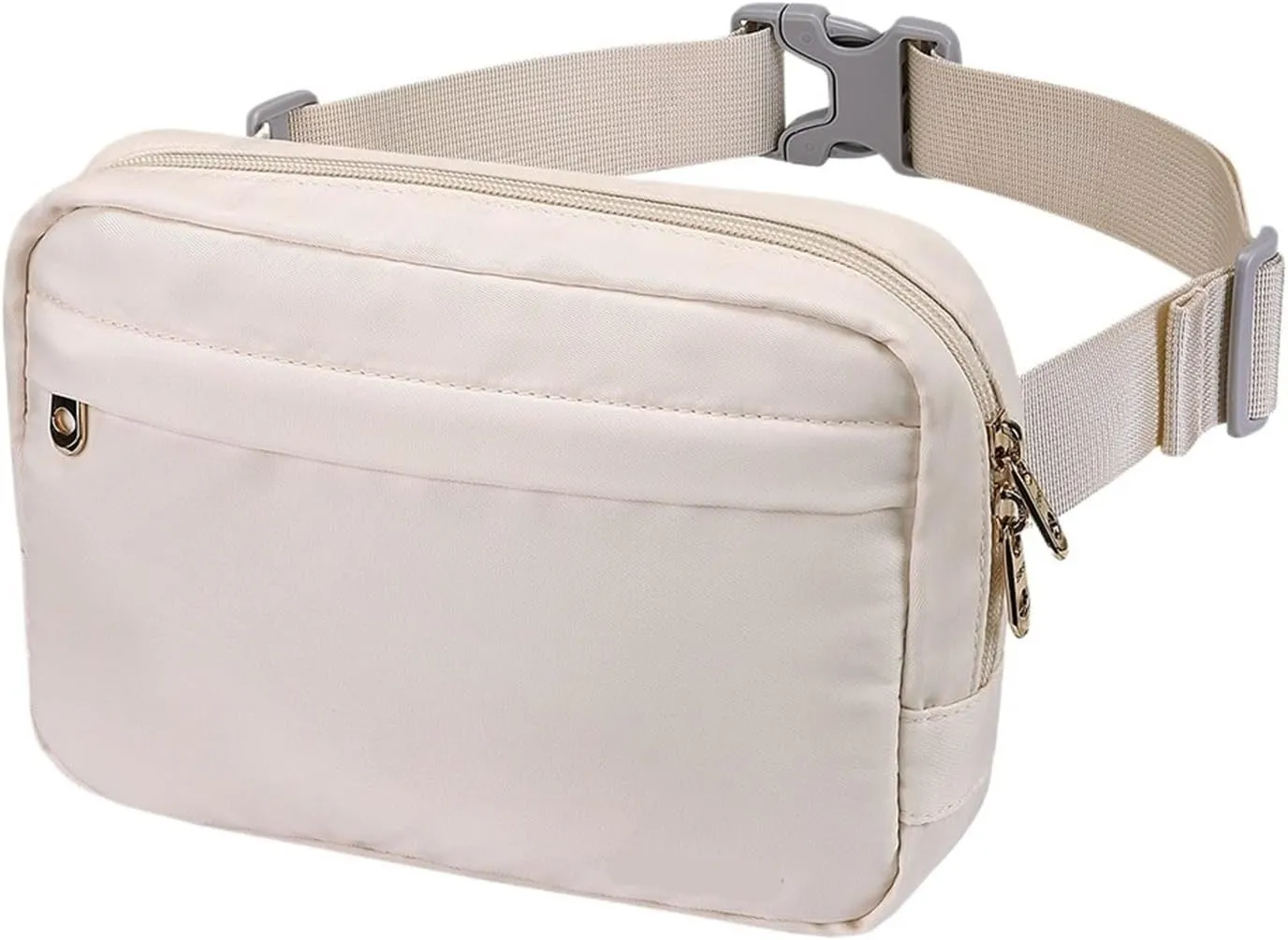 Waist Bag Belt Bag Women Men Crossbody Bags Theft Fashion Waist Packs Hiking Running Travel Walking(White)