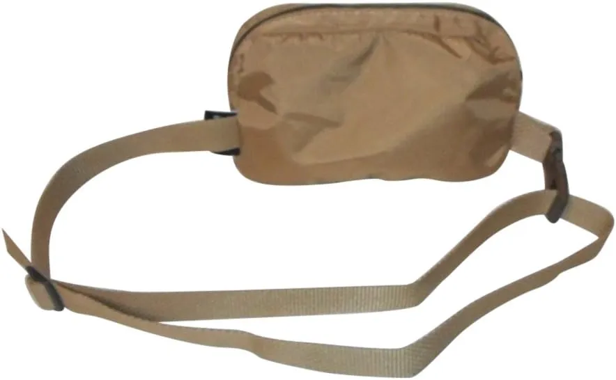 Waist Packs, Crossbody Bags, Belt Bag, Fanny pack with Adjustable Strap Made in USA.(Khaki)