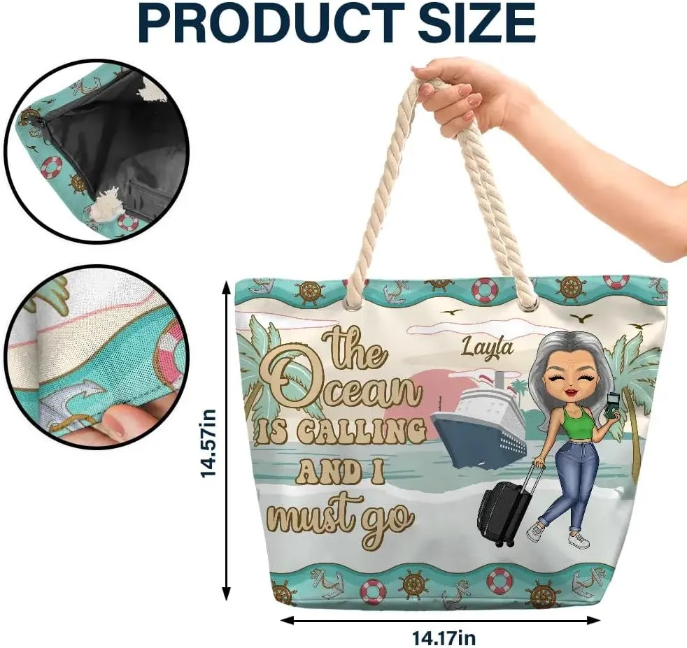 WANDER PRINTS Personalized Beach Bag - Gift for Bestie