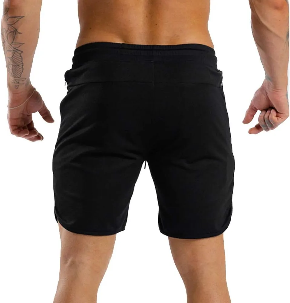 Wangdo Men's 7" Running Shorts with Zipper Pocket for Gym & Athletics