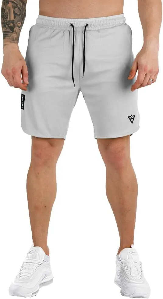 Wangdo Men's 7" Running Shorts with Zipper Pocket for Gym & Athletics
