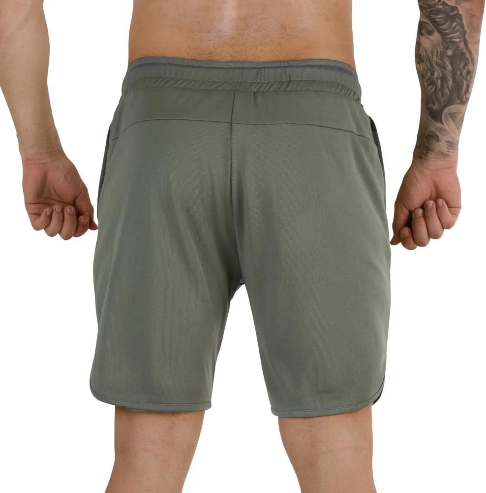 Wangdo Men's 7" Running Shorts with Zipper Pocket for Gym & Athletics