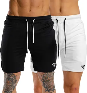 Wangdo Men's 7" Running Shorts with Zipper Pocket for Gym & Athletics