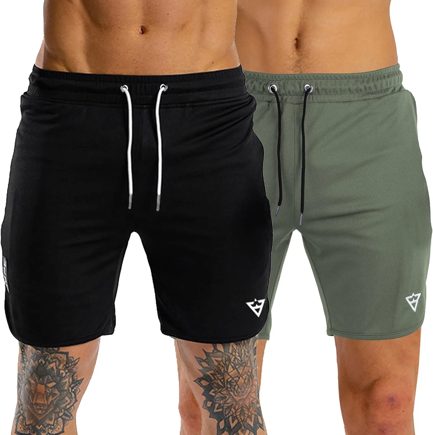 Wangdo Men's 7" Running Shorts with Zipper Pocket for Gym & Athletics
