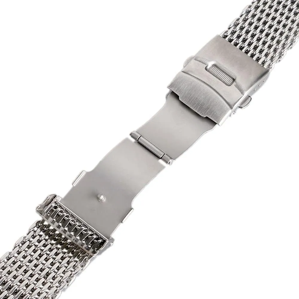 Watch Straps, 18Mm 20Mm 22Mm 24Mm Black/Blue/Rose Gold Stainless Steel Mesh Wrist Watch Band Fashion Men Quartz Watch Band, Watch Band Replacement