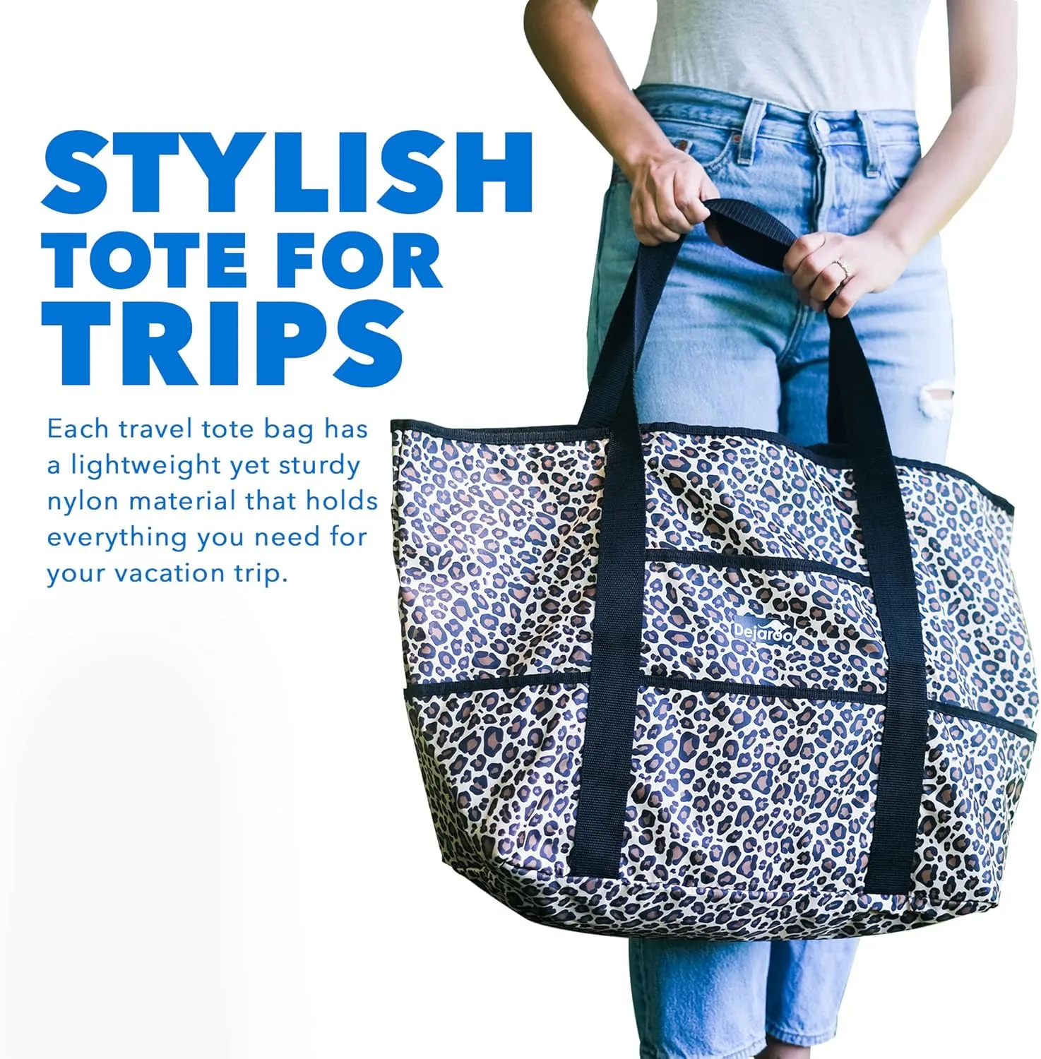 Waterproof Beach Bag - Weekend Overnight Tote - Large and Lightweight