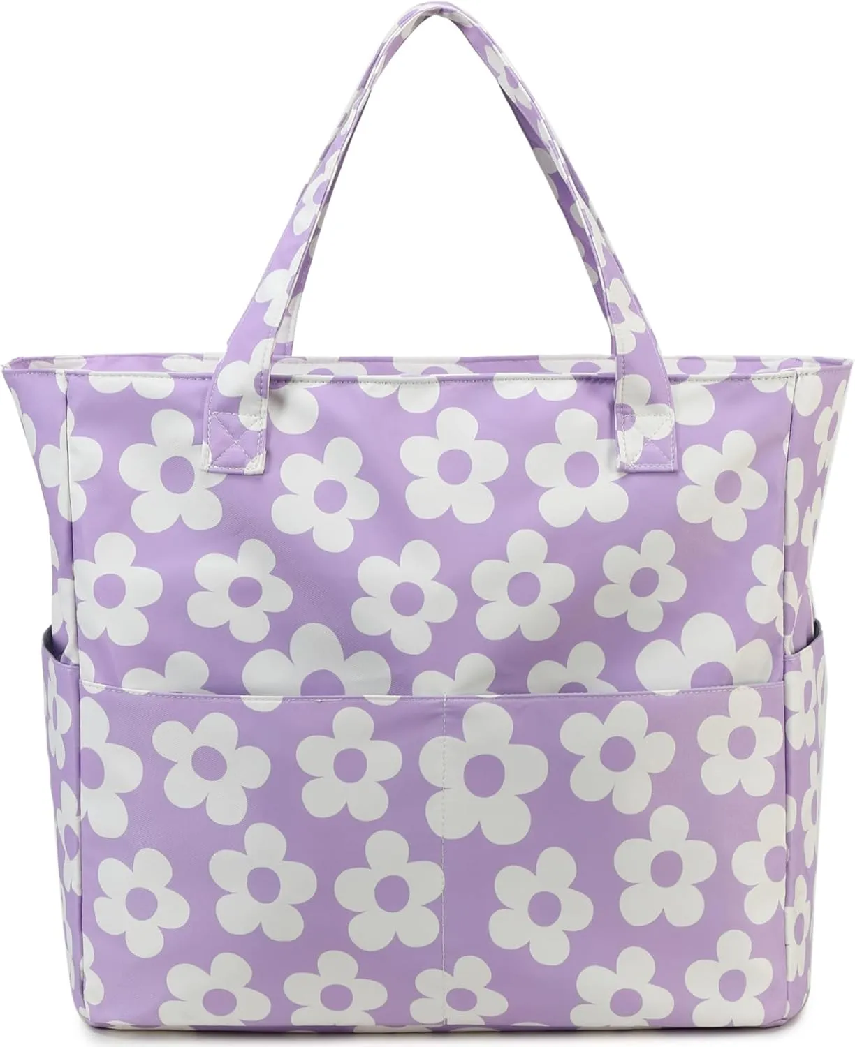 Waterproof Beach Tote Pool Bags for Women Ladies Extra Large Gym Tote Carry On Bag With Wet Compartment for Weekender Travel