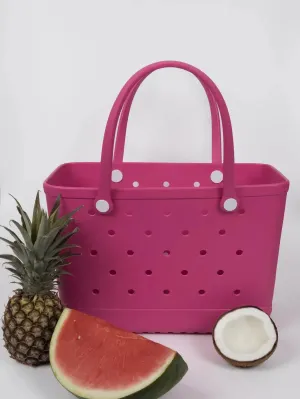 Waterproof Eco-Friendly Vegan Tote Bag - Bubblegum Pink