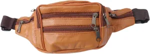 Waterproof Fanny Pack for Men Men's Belt Sling Bag Crossbody Bag Leather Outdoor Sports Travel
