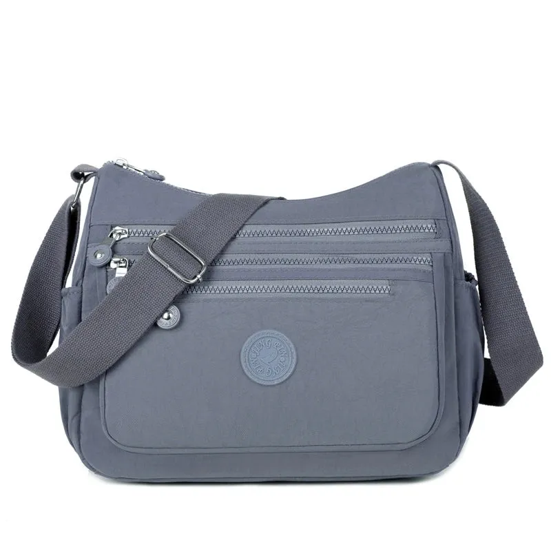 Waterproof Nylon Satchel Crossbody Shoulder Purse Handbag for Women Messenger Bags
