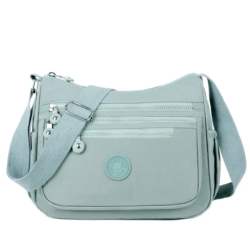 Waterproof Nylon Satchel Crossbody Shoulder Purse Handbag for Women Messenger Bags