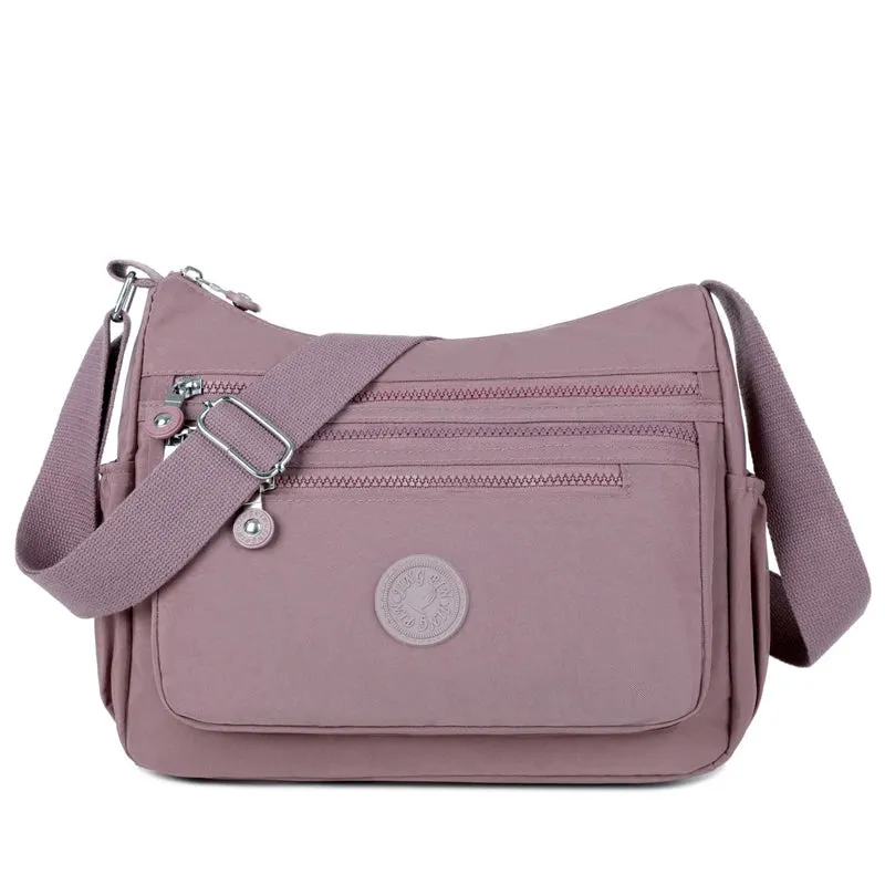 Waterproof Nylon Satchel Crossbody Shoulder Purse Handbag for Women Messenger Bags