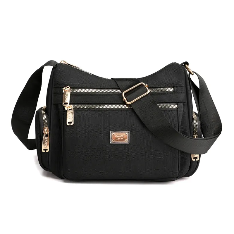 Waterproof Nylon Satchel Crossbody Shoulder Purse Handbag for Women Messenger Bags