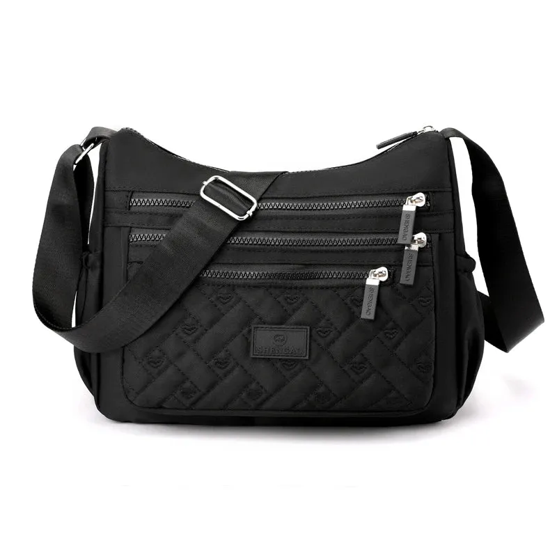 Waterproof Nylon Satchel Crossbody Shoulder Purse Handbag for Women Messenger Bags