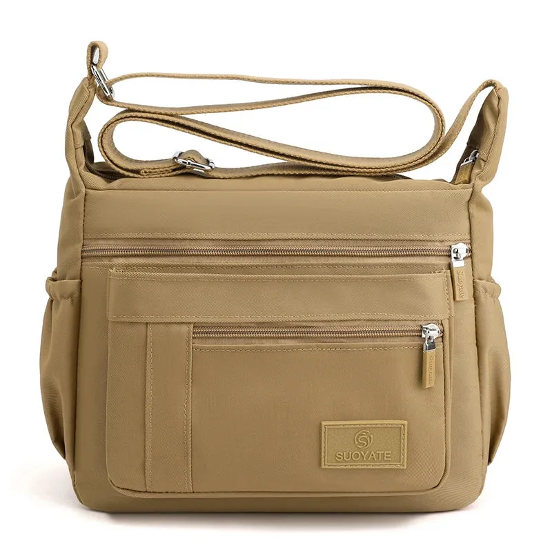Waterproof Nylon Satchel Crossbody Shoulder Purse Handbag for Women Messenger Bags