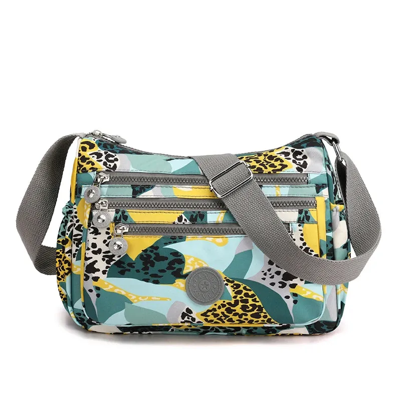 Waterproof Nylon Satchel Crossbody Shoulder Purse Handbag for Women Messenger Bags
