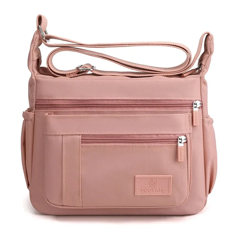 Waterproof Nylon Satchel Crossbody Shoulder Purse Handbag for Women Messenger Bags