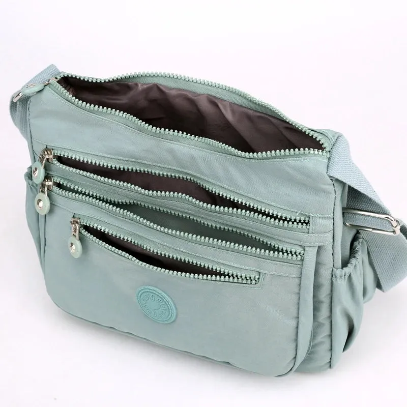 Waterproof Nylon Satchel Crossbody Shoulder Purse Handbag for Women Messenger Bags