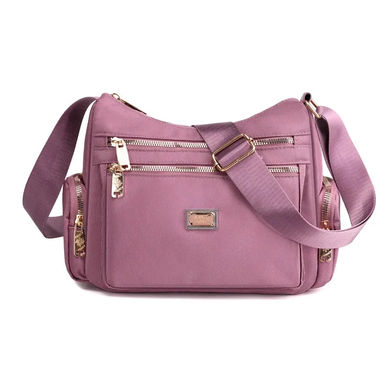 Waterproof Nylon Satchel Crossbody Shoulder Purse Handbag for Women Messenger Bags
