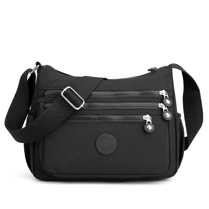 Waterproof Nylon Satchel Crossbody Shoulder Purse Handbag for Women Messenger Bags