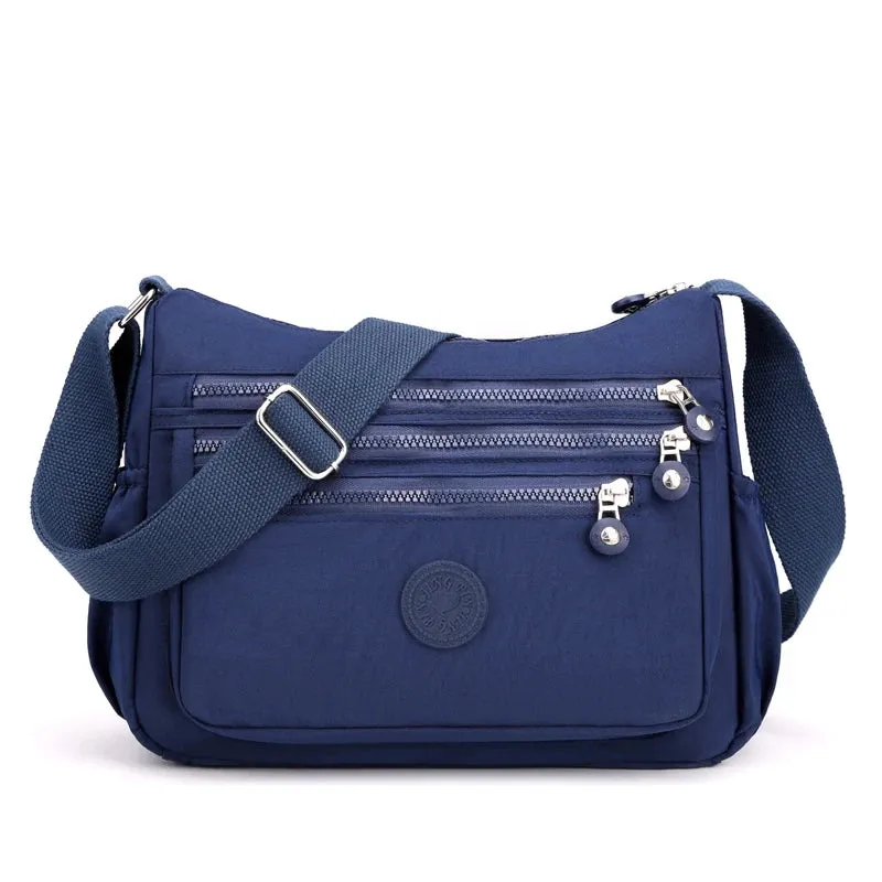 Waterproof Nylon Satchel Crossbody Shoulder Purse Handbag for Women Messenger Bags