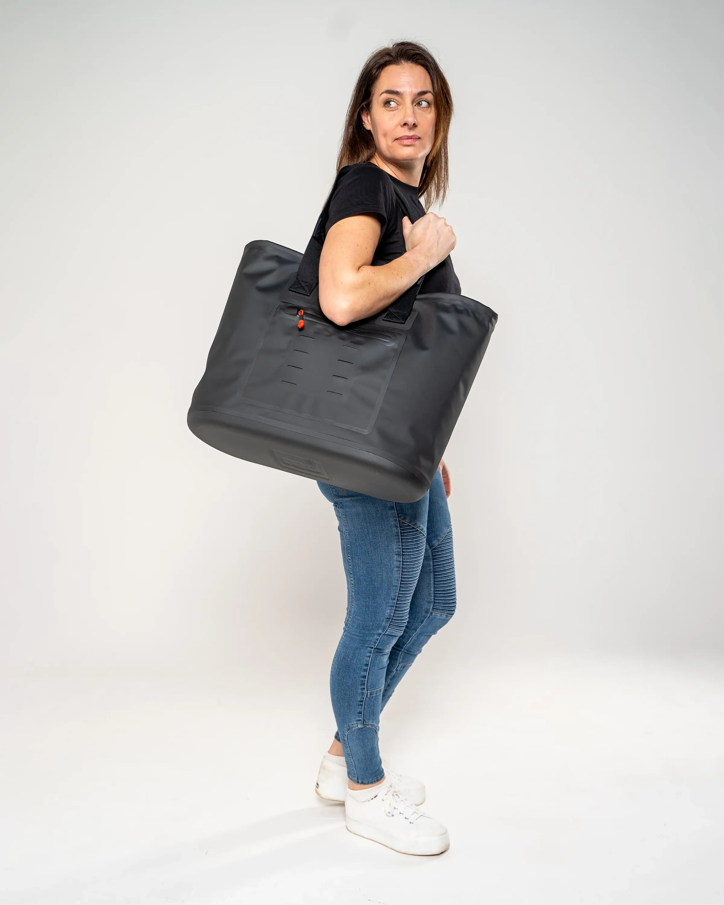 Waterproof Tote in Obsidian Black