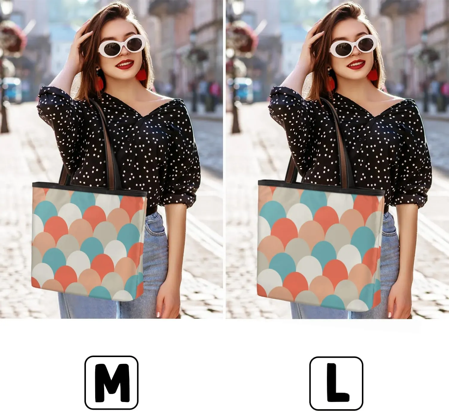 Wave Mermaid Scale Tote Bag for Women Womens Handbags Tote Bags for Travel Beach Gym