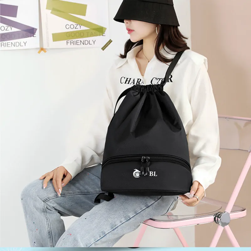 Wet & Dry Separation Drawstring Bag