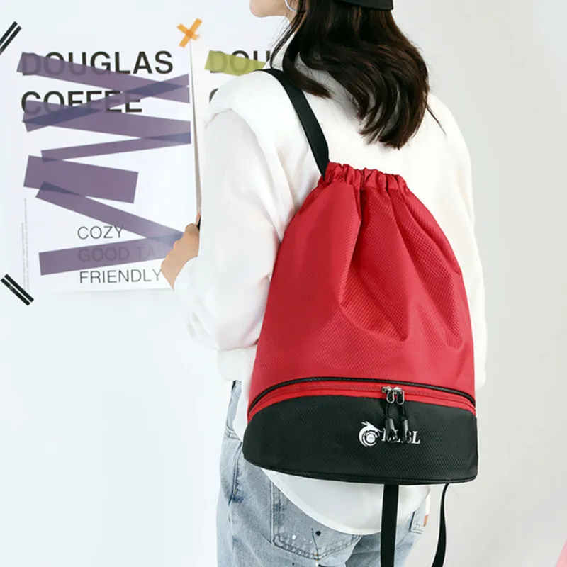 Wet & Dry Separation Drawstring Bag
