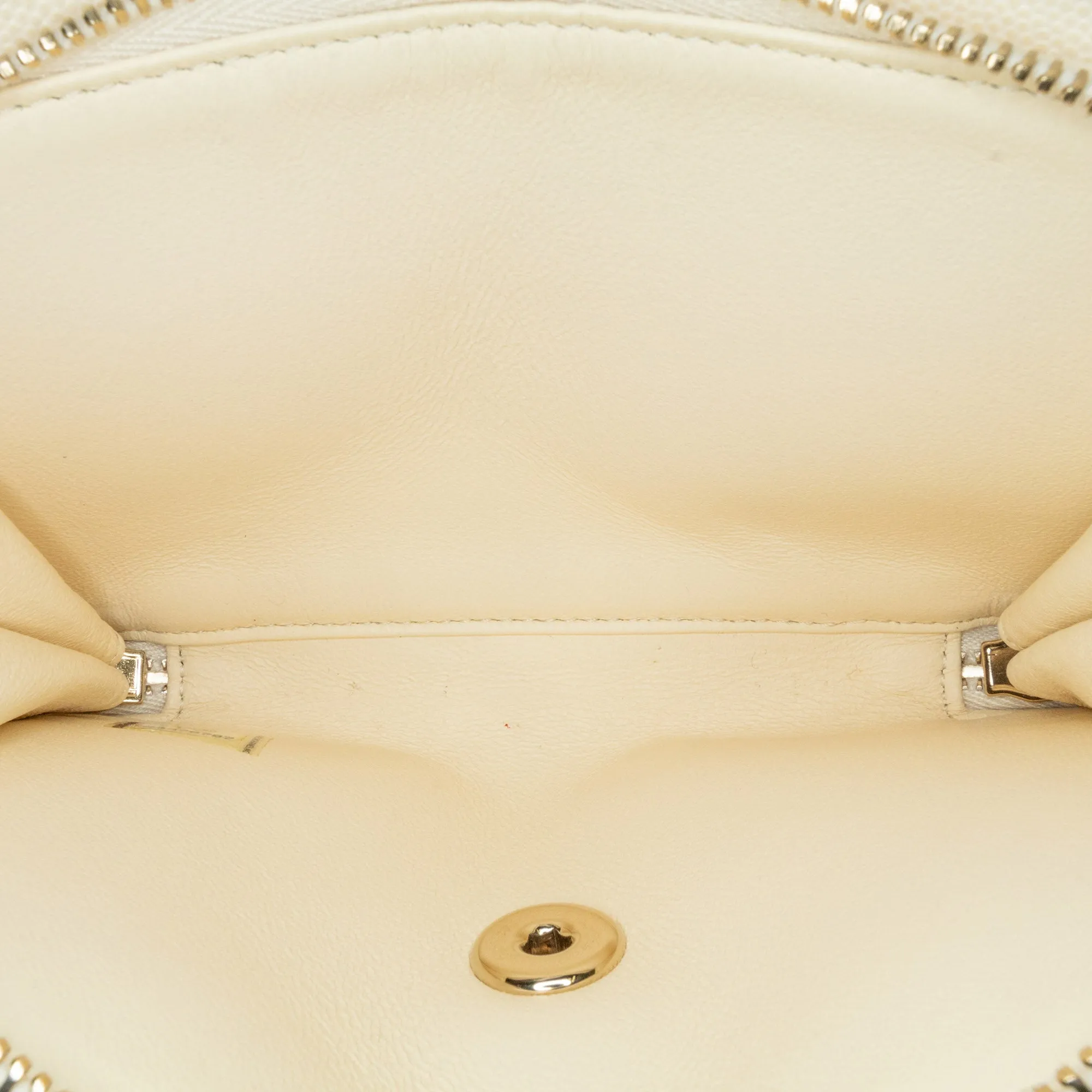 White Chanel Small Caviar Business Affinity Top Handle Bag Satchel