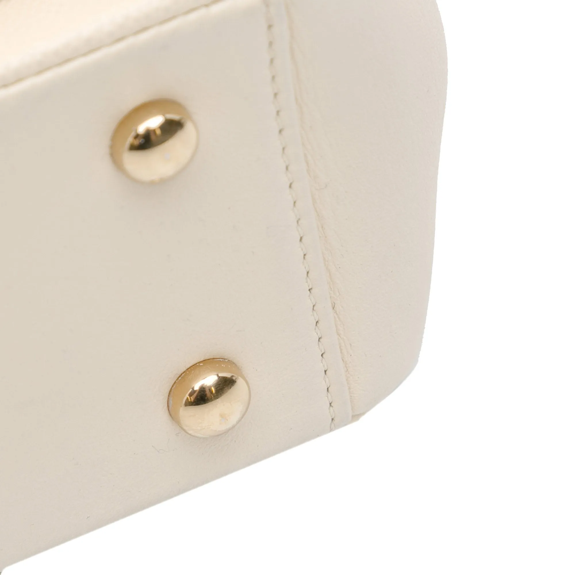 White Chanel Small Caviar Business Affinity Top Handle Bag Satchel