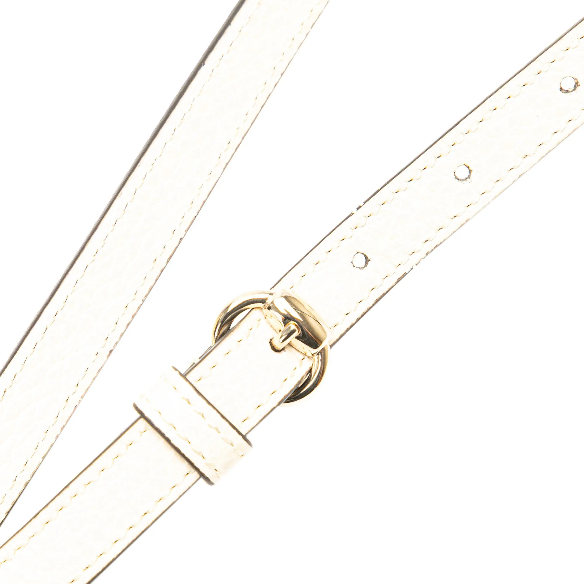 White Gucci Medium Dollar Calf Soho Top Handle Convertible Tote Satchel