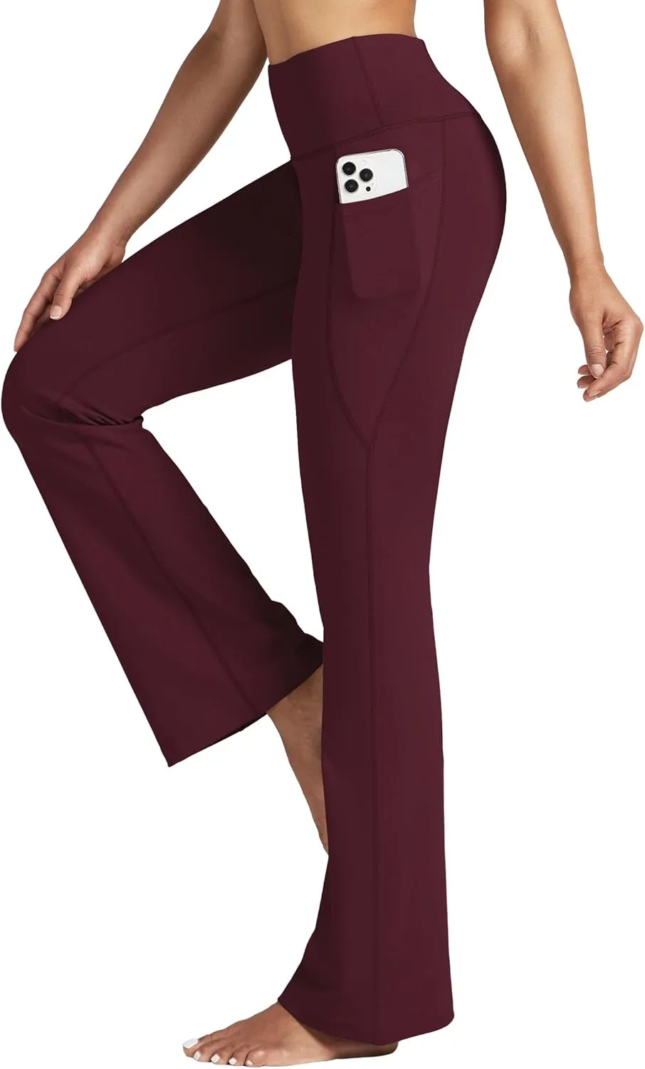 Willit Women's Yoga Pants 27"/29"/31"/33" Flare Leggings Bootcut High Waist Tummy Control Workout Pants with Pockets