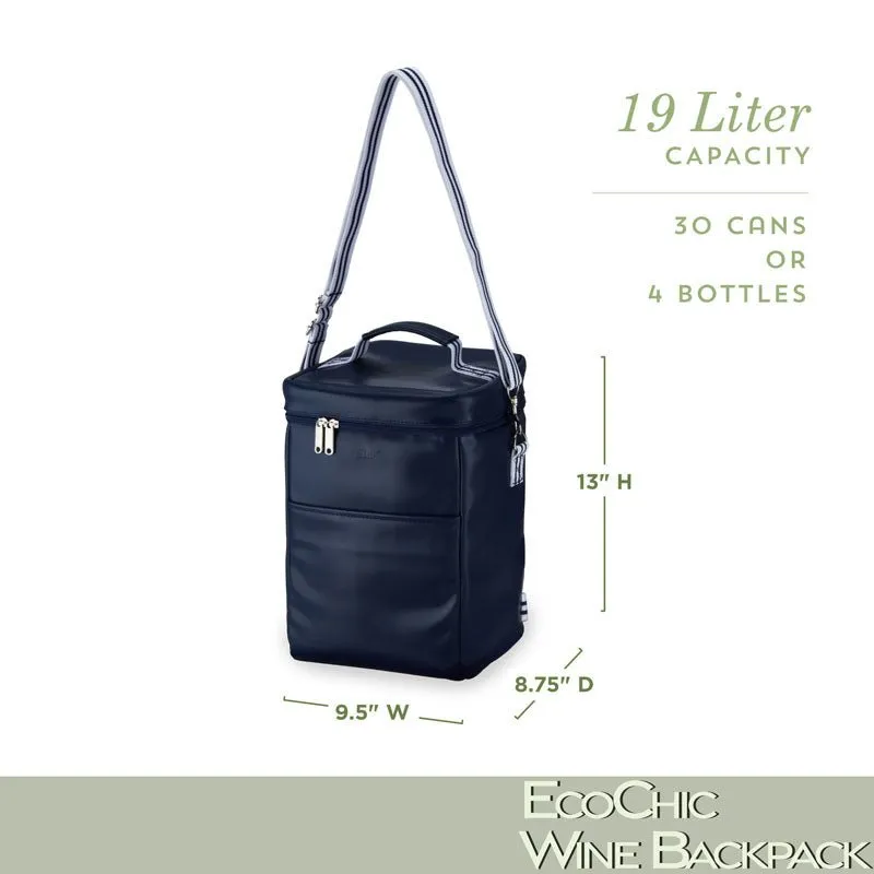 Wine Cooler - Leather Backpack
