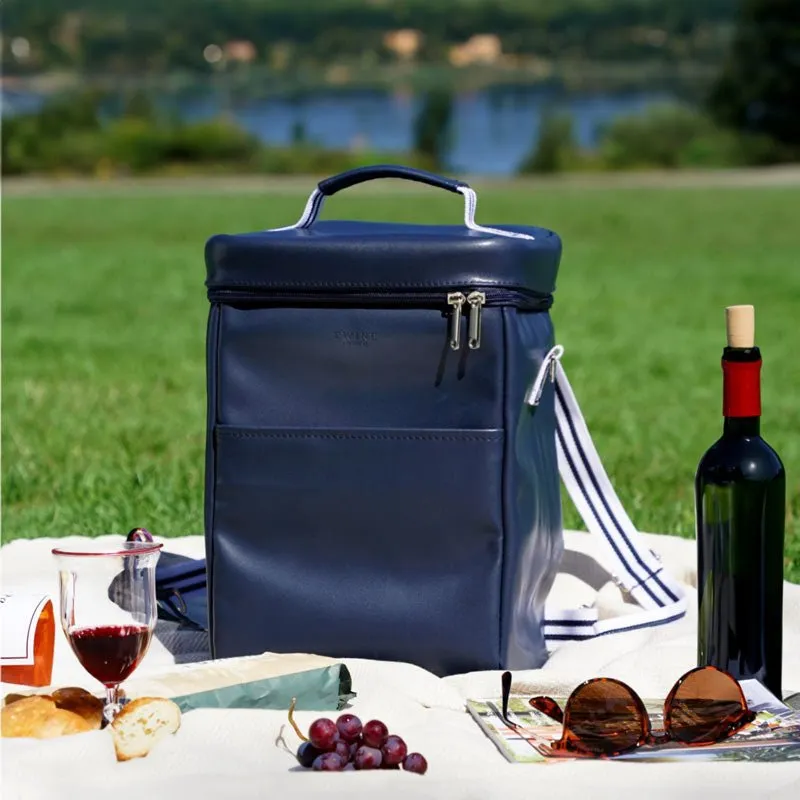 Wine Cooler - Leather Backpack